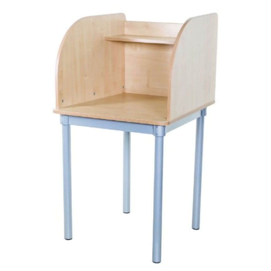 Single Curve Student Study Carrel