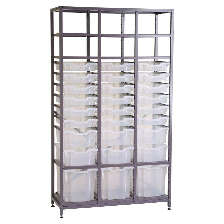 Tall 3 Bay Chemical Storage - Multi-Tray