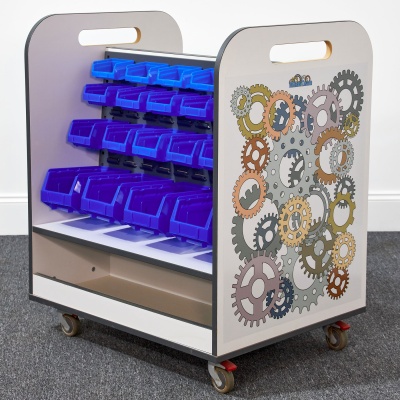 MakerTeam Double Sided Components Trolley