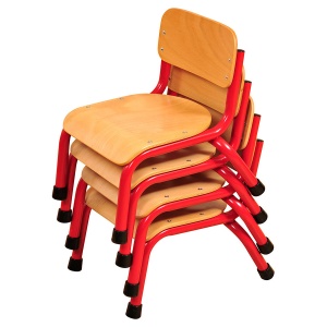 Milan Wood Seat Classroom Chair (Pack of 4)