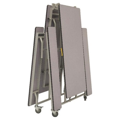 Mobile Rectangular Folding Table - Bench