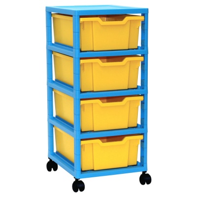 Mobile Single GratStack - 4 Deep Trays