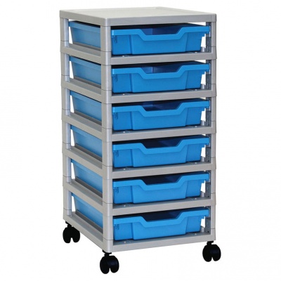 Mobile Single GratStack - 6 Shallow Trays