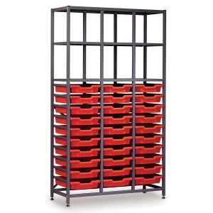 Tall 3 Bay Science Storage - 30 Shallow Tray (C)