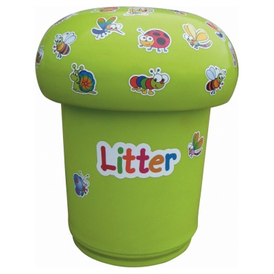 Mushroom Bin + Bugs & ''Litter'' Letters