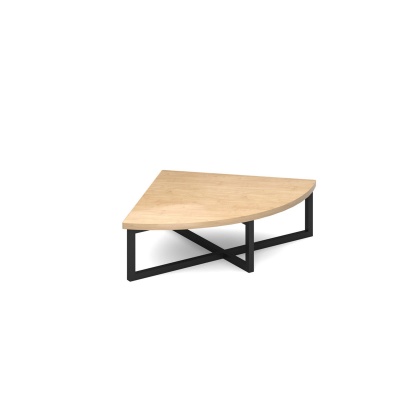 Nera Corner Unit Table 700mm x 700mm with Black Frame