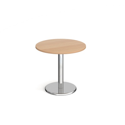 Pisa Circular Dining Table with Round Chrome Base