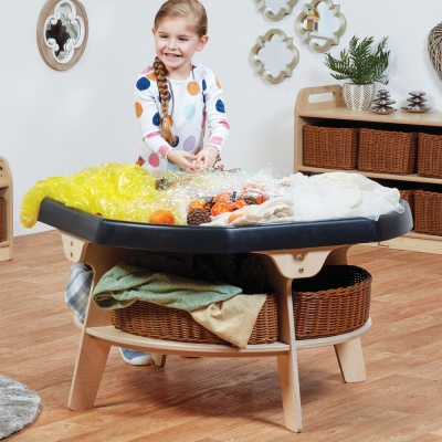 Play Tray Activity Table with Shelf & Baskets