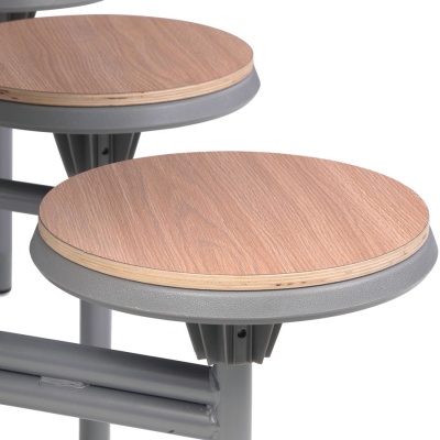 8 Seat Primo Round Mobile Folding Table - Stools