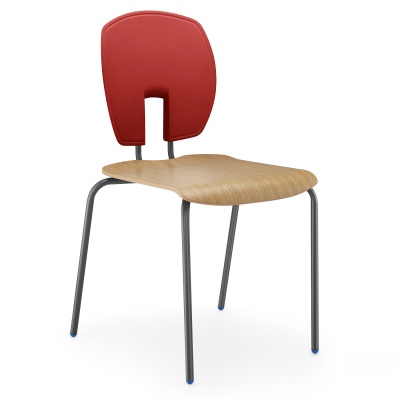 SE Curve School Classroom Chair + Wooden Seat