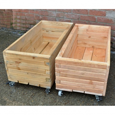 Simple Moveable Long Planters (Pack of 2)