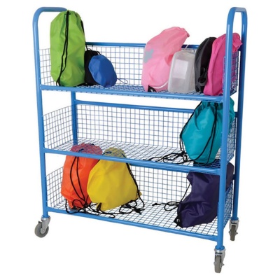 Single Sided Metal-Frame School Lunchbox Trolley