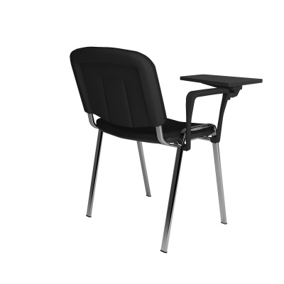ISO Meeting Room Chair with Chrome Frame & Writing Tablet
