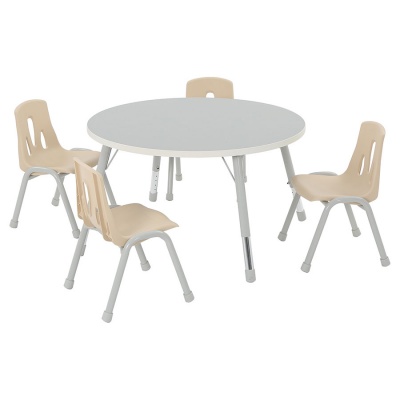 Thrifty Height Adjustable Round Table