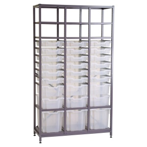 Tall 3 Bay Chemical Storage - Multi-Tray