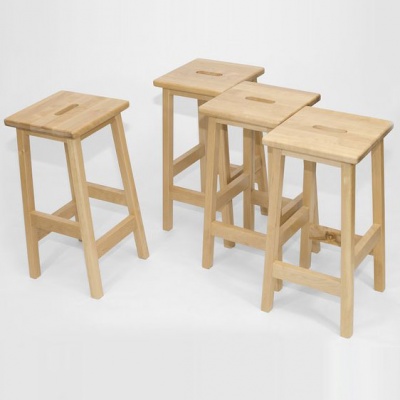 School Wooden Lab Stool (Pack of 4)